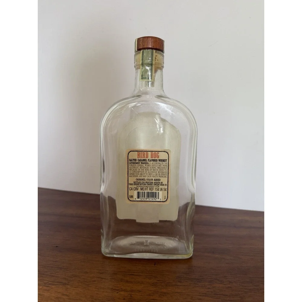 Bird Dog Empty Salted Caramel Flavored Whiskey Bottle 750 ml